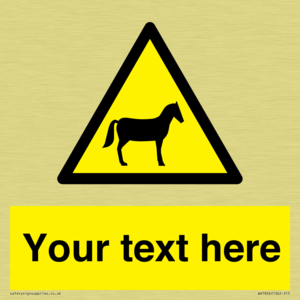 Custom warning horses